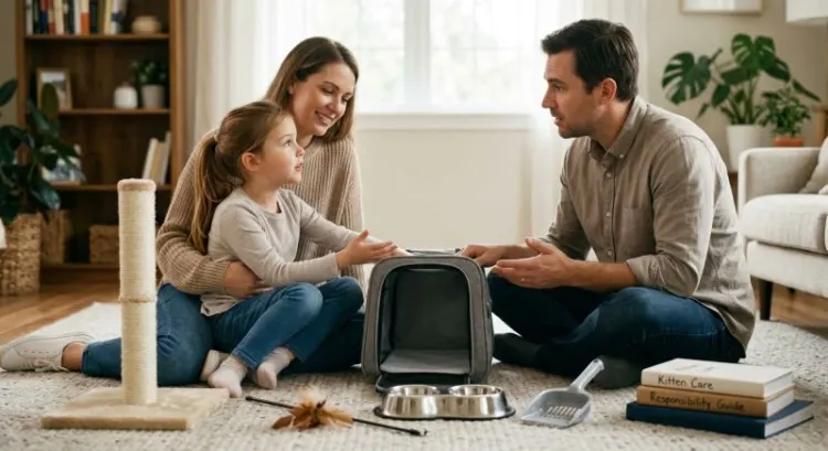 Votre enfant réclame un chaton ? Préparer l'adoption en famille, du jeu à la responsabilité