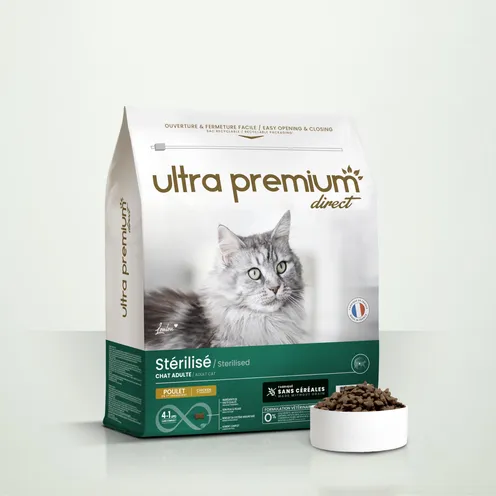 Croquettes sans céréales pour chat Ultra Premium Direct