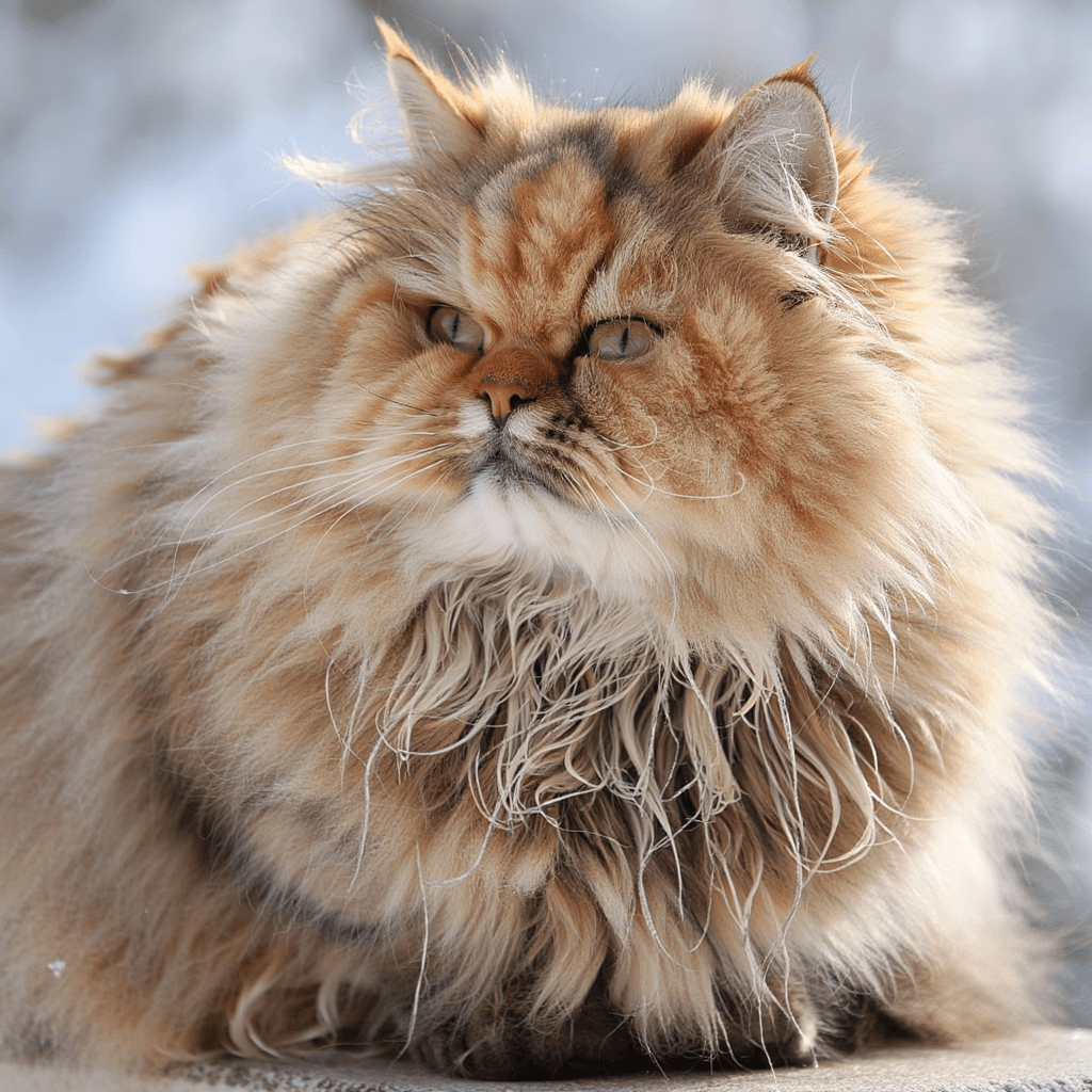 Les poils de chat en hiver